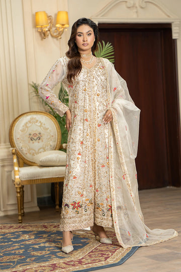 Embroidered Angrakha Gown