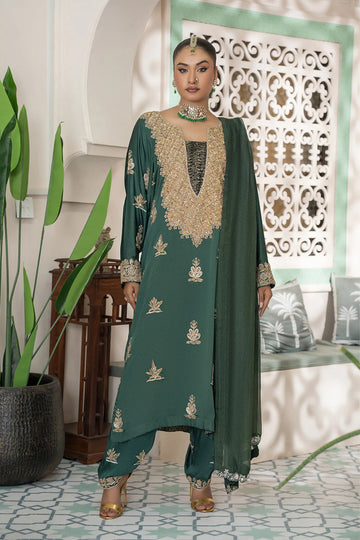 Emerald Green Regal Silk Formal Suit